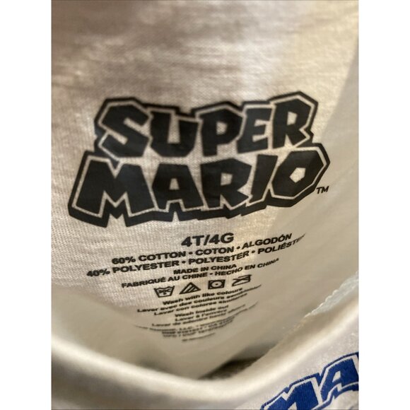Super Mario Bros. Boys Graphic Print 2 Piece Set T-Shirt Shorts Nintendo Size 4T - Picture 7 of 7